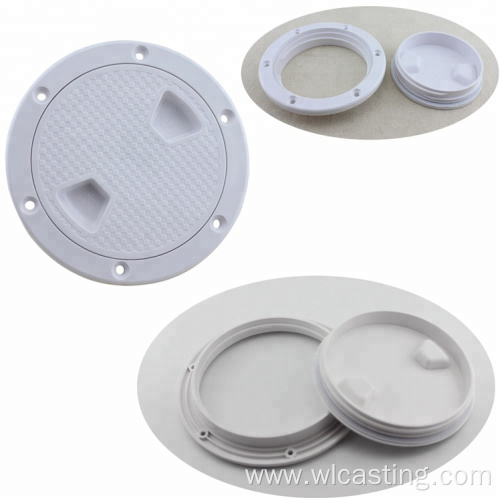 Marine Boat Screw Out Round Abs Deck Inspection Access Hatch Cover
